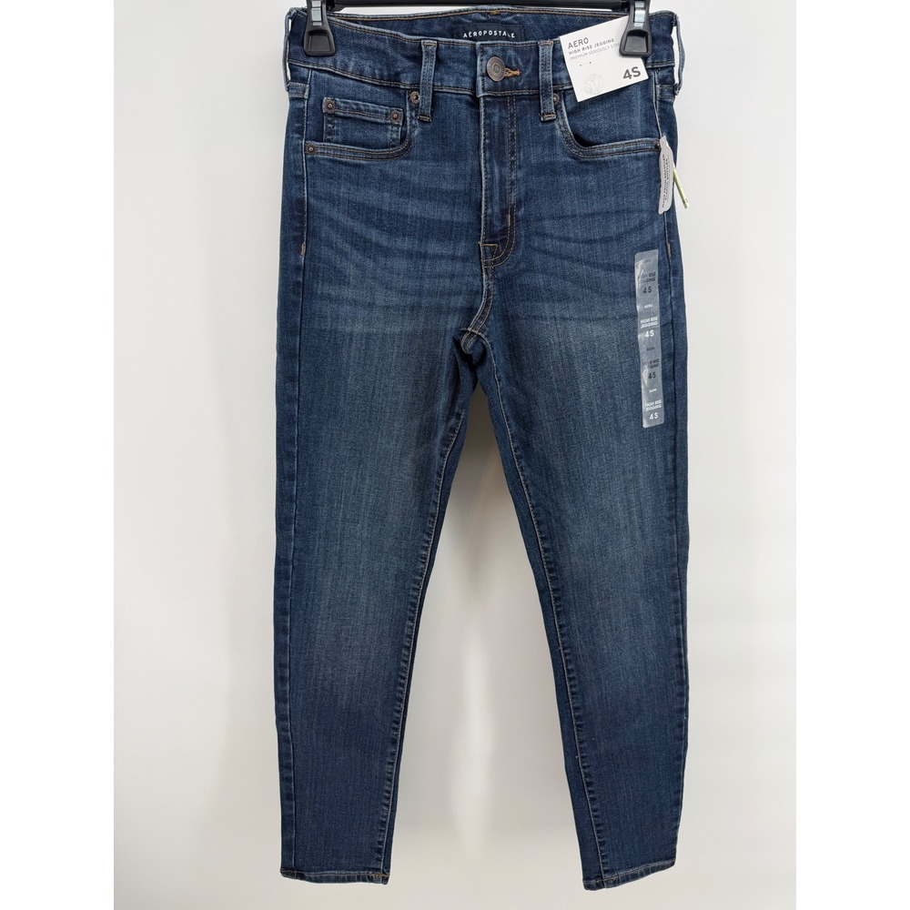 Aeropostale High Rise Jegging Dark Wash Premium Seriously Stretch Jeans 4S